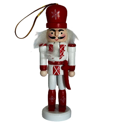 Christmas Decoration - Red and White Nutcrackers