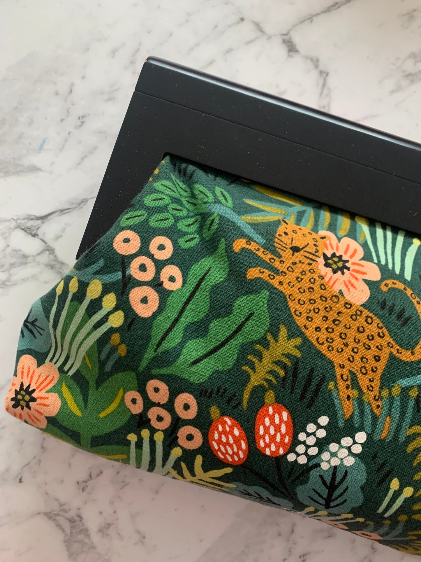 Wooden Frame Clutch - Rifle Paper Co Jungle Hunter