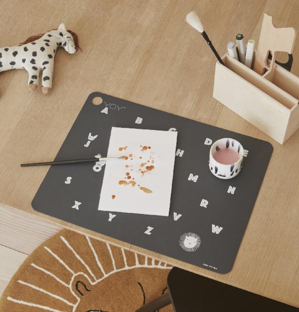 OYOY silicone alphabet placemat