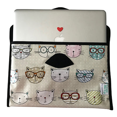 Laptop Cover - Crazy Cats