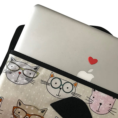 Laptop Cover - Crazy Cats