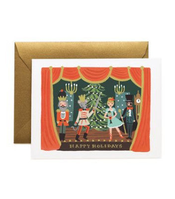 Rifle Paper Co Box Set Cards - Happy Holidays Nutcracker Scene