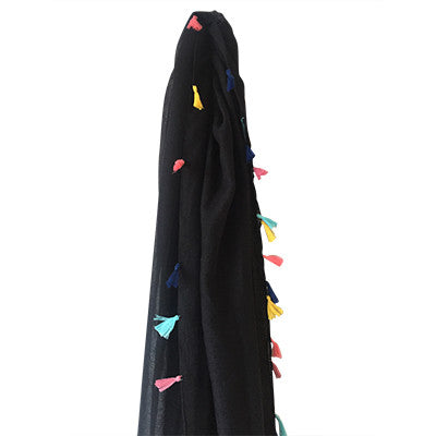 Scarf with Mini Tassels