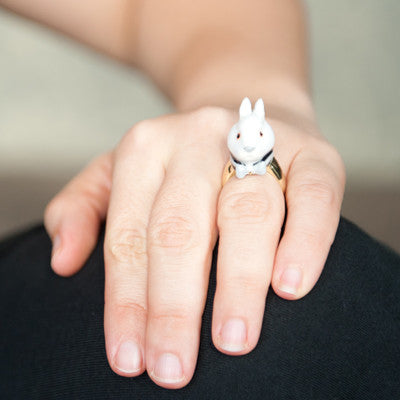 Craft Me Up Mr Rabbit Ceramic Ring