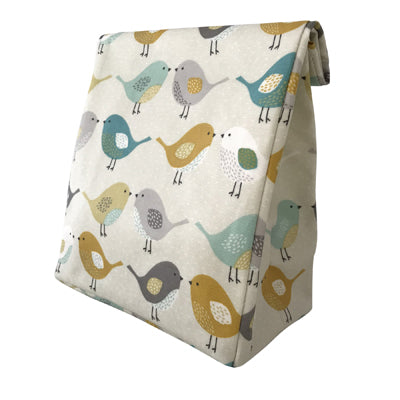 Oil Cloth Reusable Lunch Bag - Scandi Birds