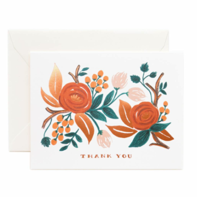 Paper Rifle Co Single Thank You card