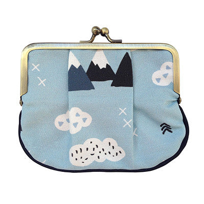 Snowy Mountains Pleat Coin Purse