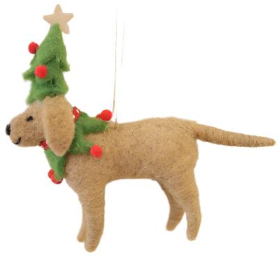 Christmas Felted Decoration - Dogs