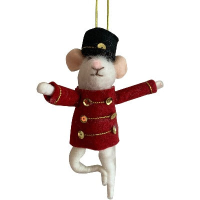 Christmas Felted Decoration - Nutcracker Mouse