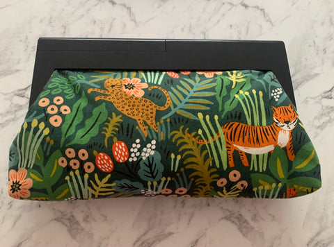 Wooden Frame Clutch - Rifle Paper Co Jungle Hunter