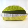 Lime green zip purse back view