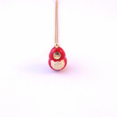 Craft Me Up Red Babushka Russian Doll necklace