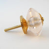 Drawer Knobs - Pink Glass Cut