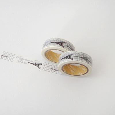 Washi Tape - Le Eiffel with Grid Lines