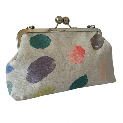 Craft Me Up Big Bobble Shoulder Clutch with colourful spots