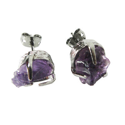 Craft Me Up Amethyst Gem Earrings 