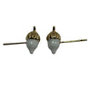 Pony Lane White Acorn Earrings