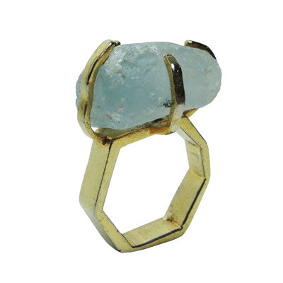 Craft Me Up Aquamarine Gem Stone Ring