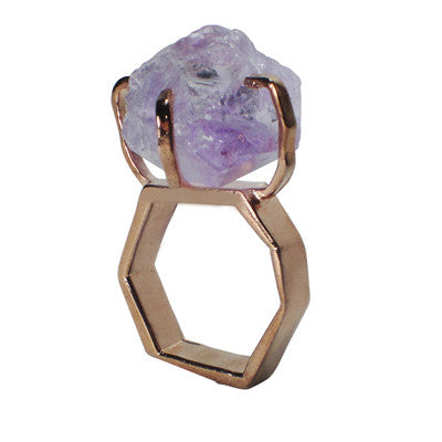 Craft Me Up Amethyst Gem Stone Ring