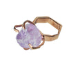 Pony Lane Amethyst Gem Stone Ring with rose gold band