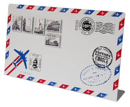 Manetic noteboard Paris Rome London New York Bangkok Airmail Letter