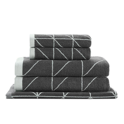 Aura Home Kami Hand Towel - Mint/Charcoal