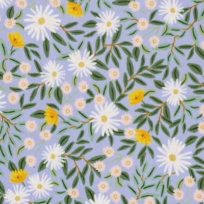 Rifle Paper Co Daisy Fields Blue Pleat Coin Purse