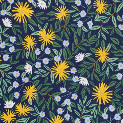 Rifle Paper Co Daisy Fields Blue Pleat Coin Purse