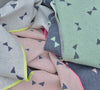 David Fussenegger Baby Blanket - Juwel Triangles Mint/Charcoal