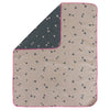 David Fussenegger Baby Blanket - Juwel Triangles Rose/Charcoal