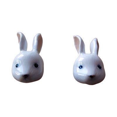 Craft Me Up White Rabbit Earrings