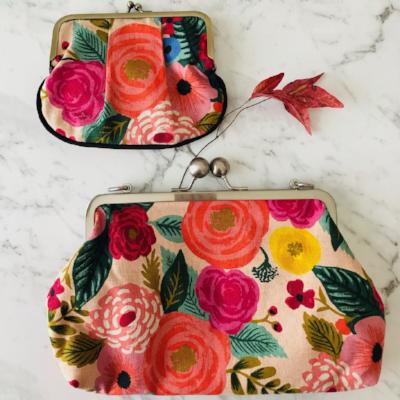Rifle Paper Co Garden Party Pleat Coin Purse - Juliet Rose
