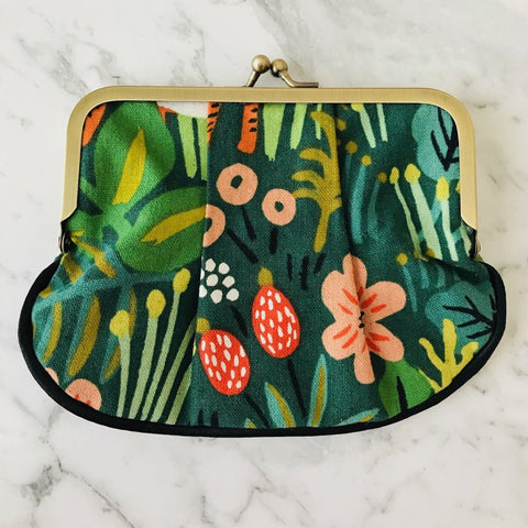 Rifle Paper Co Jungle Hunter Pleat Coin Purse