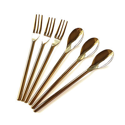 Pony Lane Gold Spoon and Fork