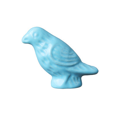 Pony Lane Blue Bird Ceramic Drawer Knob