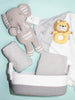 Welcome Baby Gift Basket (Deluxe) - Grey