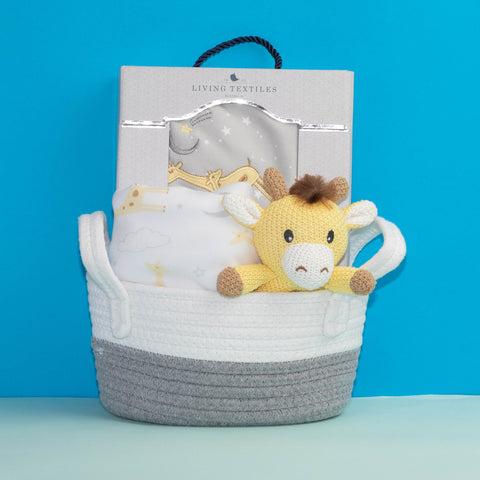 Welcome Baby Gift Basket - Yellow