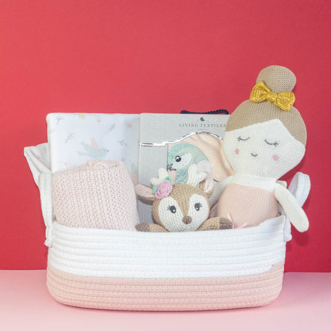 Welcome Baby Gift Basket (Deluxe) - Pink
