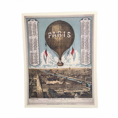 A3 Paris city print