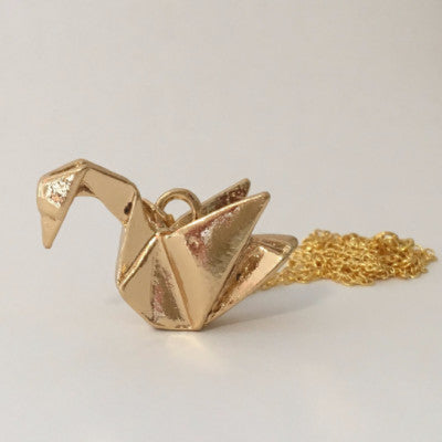 Origami Swan Necklace