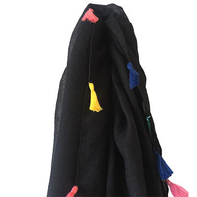 Scarf with Mini Tassels