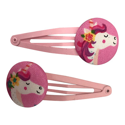 Hairclips - Pink Unicorn