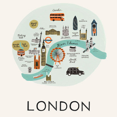 Pony Lane Rifle Paper Co London Print - Large