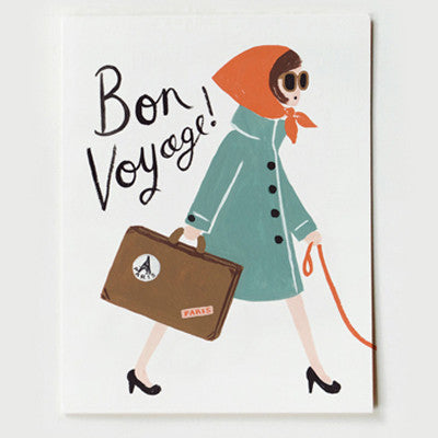 Pony Lane Rifle Paper Co French Boxed Set of Cards - Bon Voyage