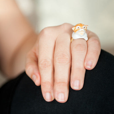 Craft Me Up Ceramic Cat Ring