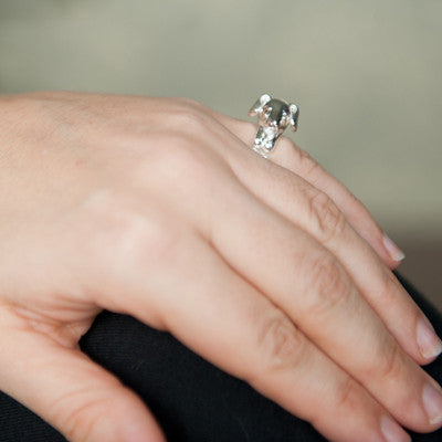 Craft Me Up Sausage Doll Ring in Silver