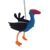 Childrens toy pukeko with spring coil