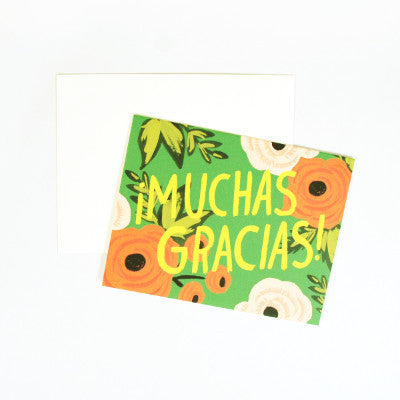 Rifle Paper Co Muchas Gracias Card