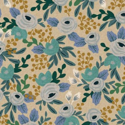Rifle Paper Co Garden Party in Rosa Blue Pleat Coin Purse