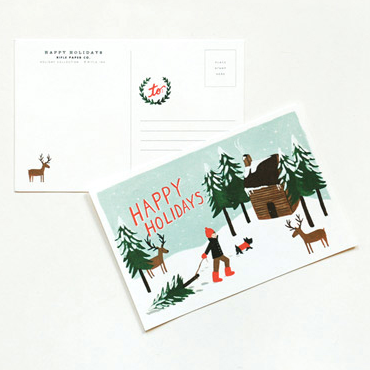 Pony Lane Rifle Paper Co Holiday Postcards